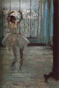 Edgar Degas Dance doing pose painting